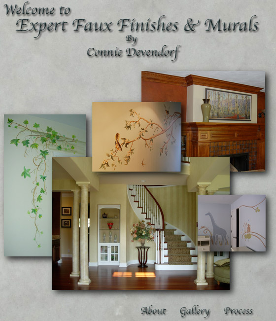Faux finishes and murals